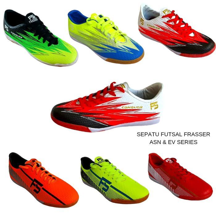 Frasser Sepatu Futsal Running Lari Joging Conquer ASN Stabilo