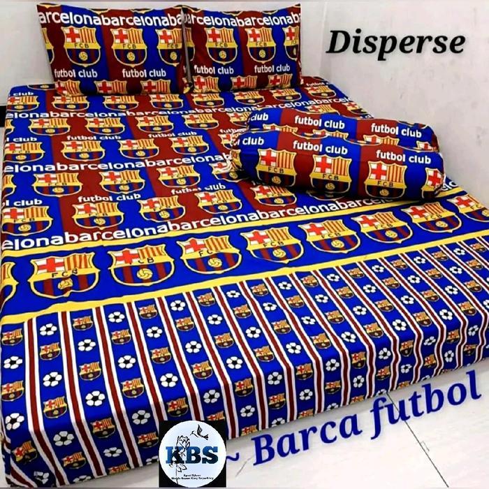 SPREI COWOK MOTIF BOLA SET - Lengkap dengan sarung bantal dan sarung guling kain lembut