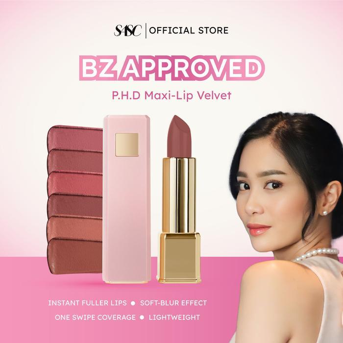 DISKON [BUNGA ZAINAL APPROVED] SASC P.H.D Maxi-Lip Velvet Lipstick Plump Effect - Fuller