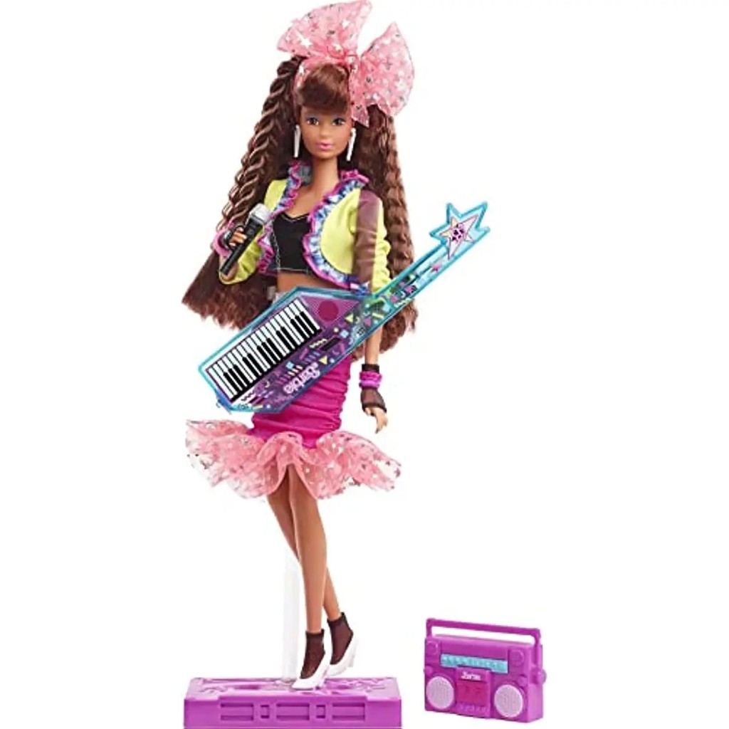Original Barbie Rewind 80s Edition Doll Night Out In Party Look Featuring Jacket Skirt Toys for