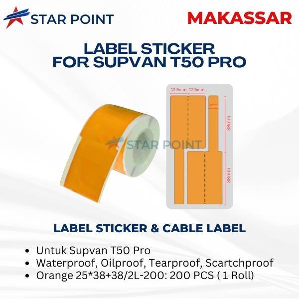 Stiker Label Kabel Jaringan/Lan/Fiber Optic/Listrik Anti Air Cable Label Sticker