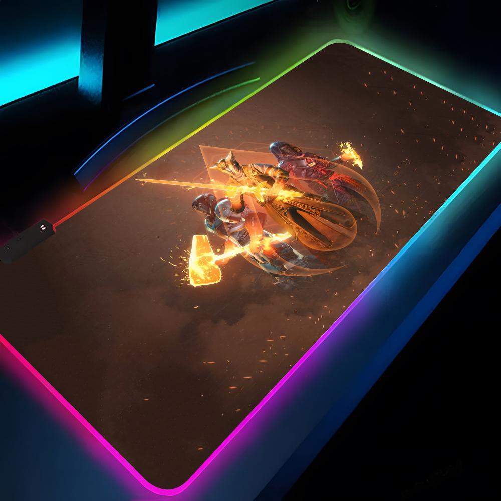 Destiny Mouse Pad Rgb Xxl Laptop Mat Gaming Mousepad Backlit Keyboard Gamer Girl Table Pads Desk