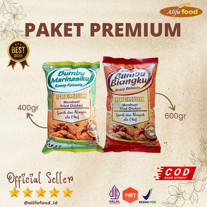 ALIFA FOOD - PAKET PREMIUM , BUMBU BIANG PREMIUM 600GR & MARINASI PREMIUM 400GR, BEST SELLER