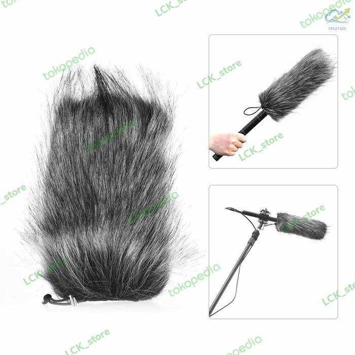 busa shotgun microphone 21cm interview kondenser /cover mic wawancara