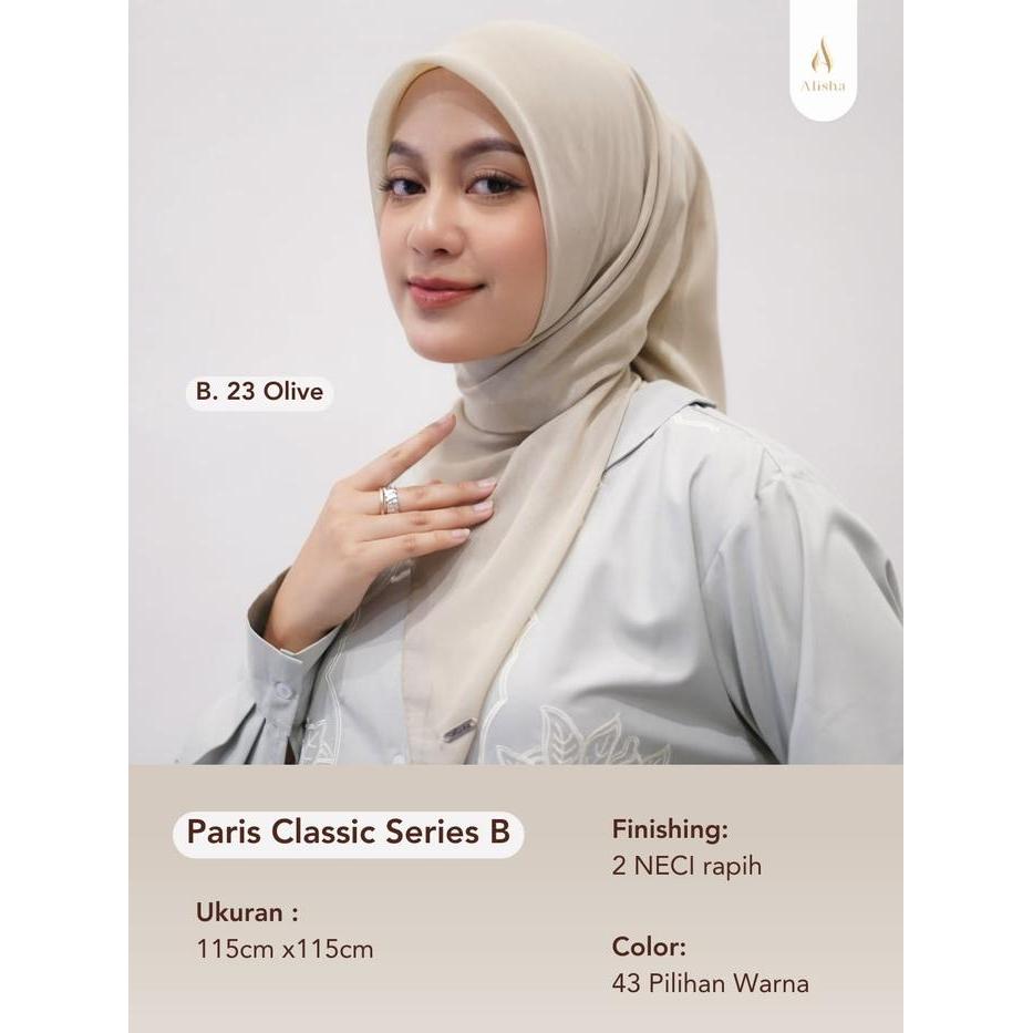 Premium Hijab Paris Classic Alisha - Series B Original