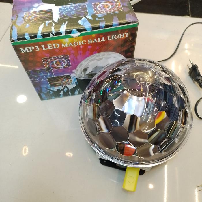 Lampu disco bola + USB + Bluetooth Musik Speaker