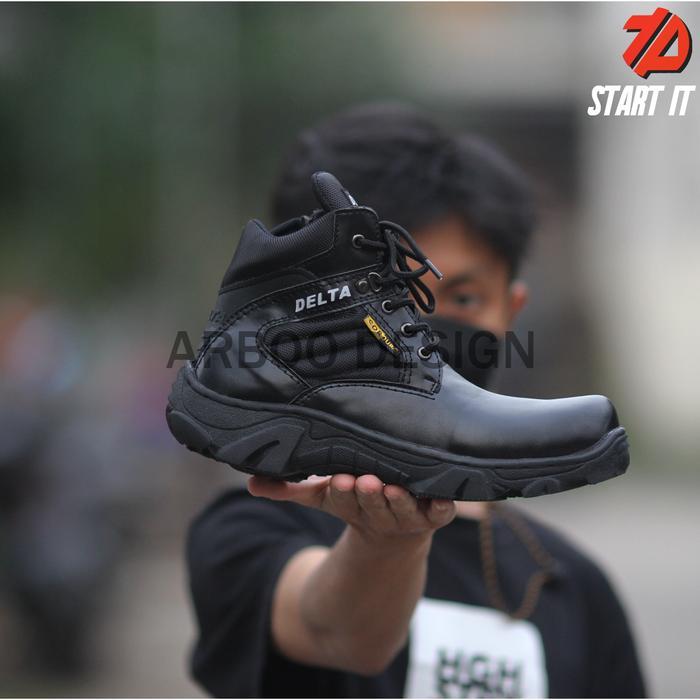 Sepatu Delta Hitam Tactical Boots 6.0 inch Tactical Safety Boots