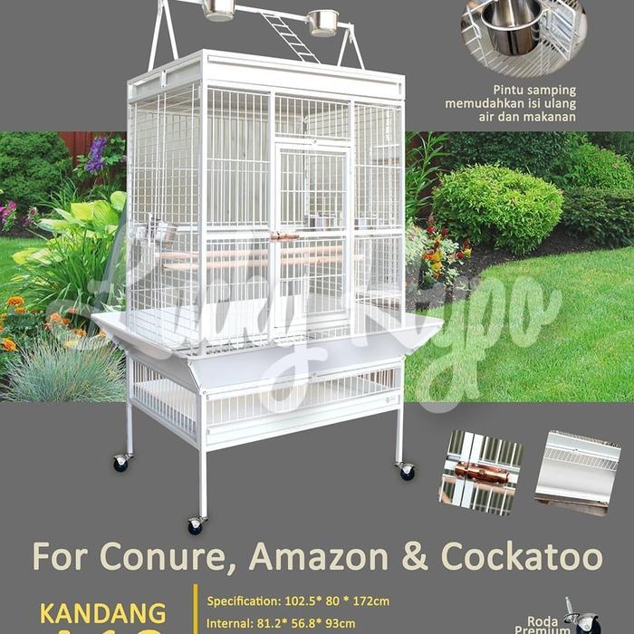 A19 Dayang Bird cage Kandang Besi Burung Parrot Kakatua Cockatiel