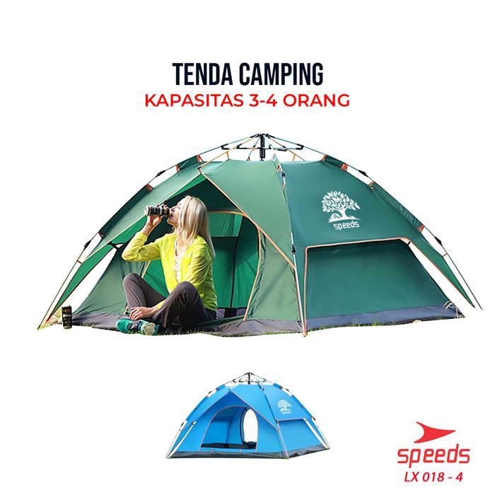 Eiger - SPEEDS Camping Tent Tenda Camping Import Original Lipat Portable untuk 4 Orang Outdoor 018-4