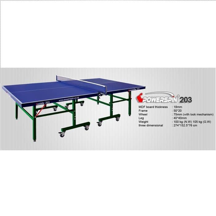 Meja Pingpong / Tenis Meja POWERSPIN 203 / Power Spin 203 (18 mm)