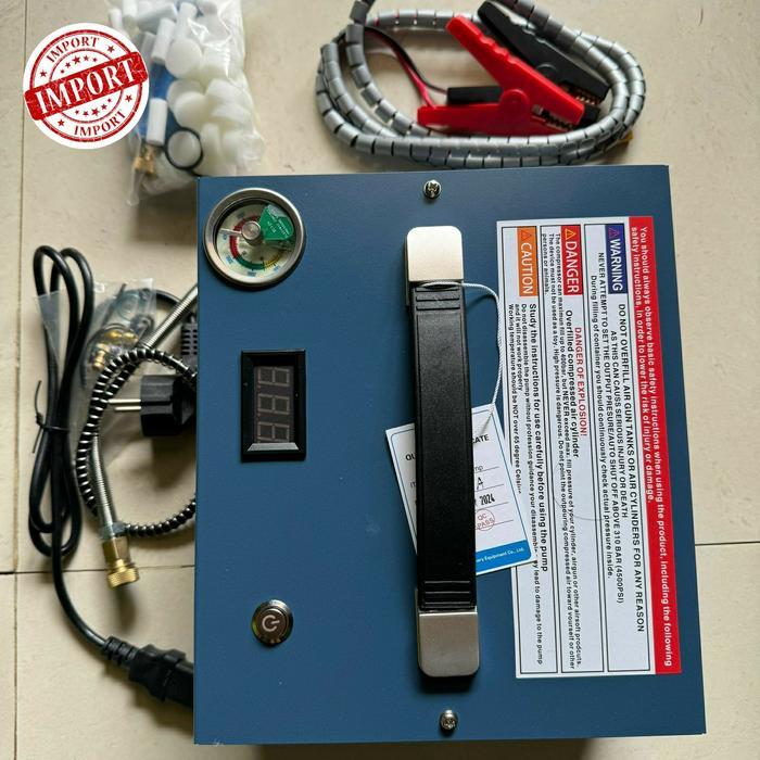 kompresor pcp portable 4500psi 12volt automatis. auto stop