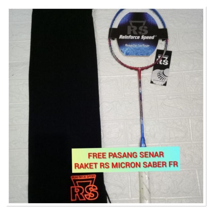 Raket Badminton RS MICRON SABER FR +TAS+GRIP ORIGINAL SET