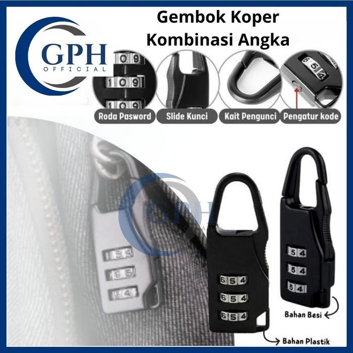 Gembok Koper Kombinasi Code Angka Suitcase Lock Pengunci Tas Ransel