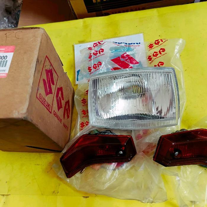 Lampu Depan Rc100 Rc 100 Jet Cooled Bravo Head Lamp Head Lamp Reflektor Set Lampu Riting Suzuki