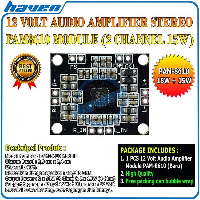 PAM8610 Amplifier Board PAM 8610 Sound Good Quality / Modul PAM8610 2x15W Hifi Stereo Mini Power