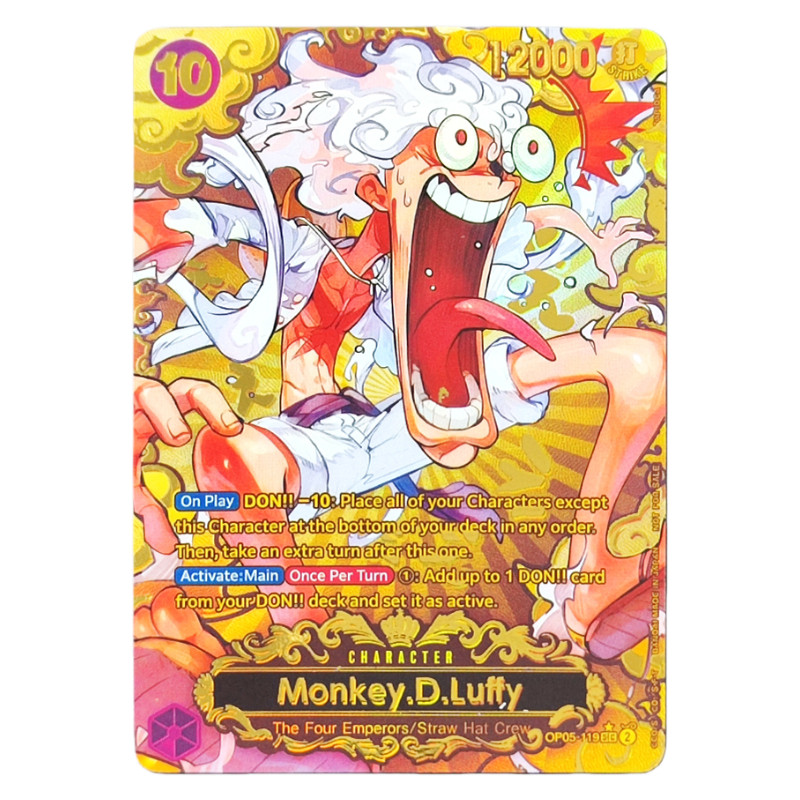 Proxy One Piece Championship OP05-119 SEC Parallel Monkey D Luffy World Final 1st Prize 2023 GOLD