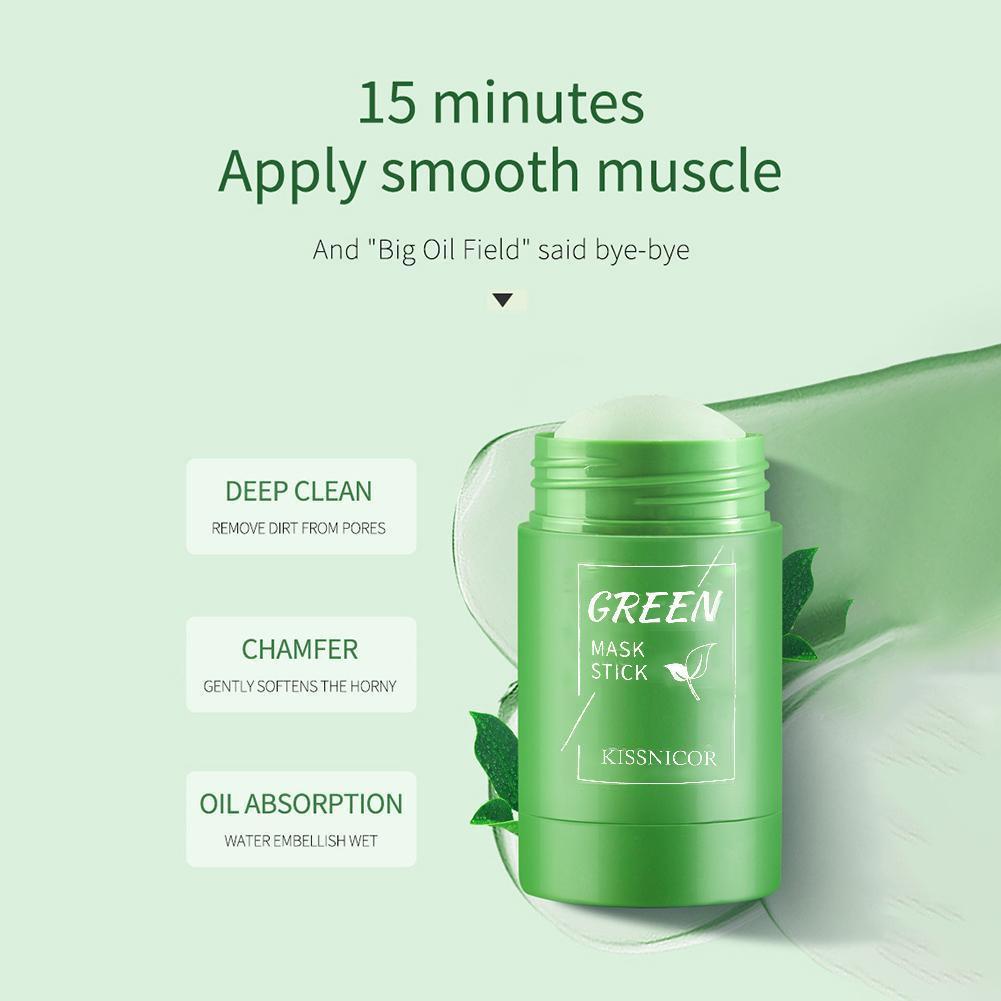 Green Tea Face Cleansing Mask Stick Shrink pores Deep Blackhead Remover facial Cleansing