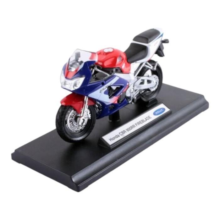 Diecast Motor Honda Cbr900Rr Fireblade Welly 1:18