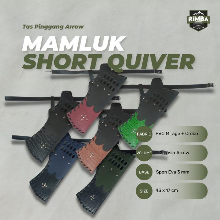 Quiver Mamluk Short / Quiver Mamluk / Quiver Horsebow / Short Quiver / Tas Pinggang Arrow / Archery