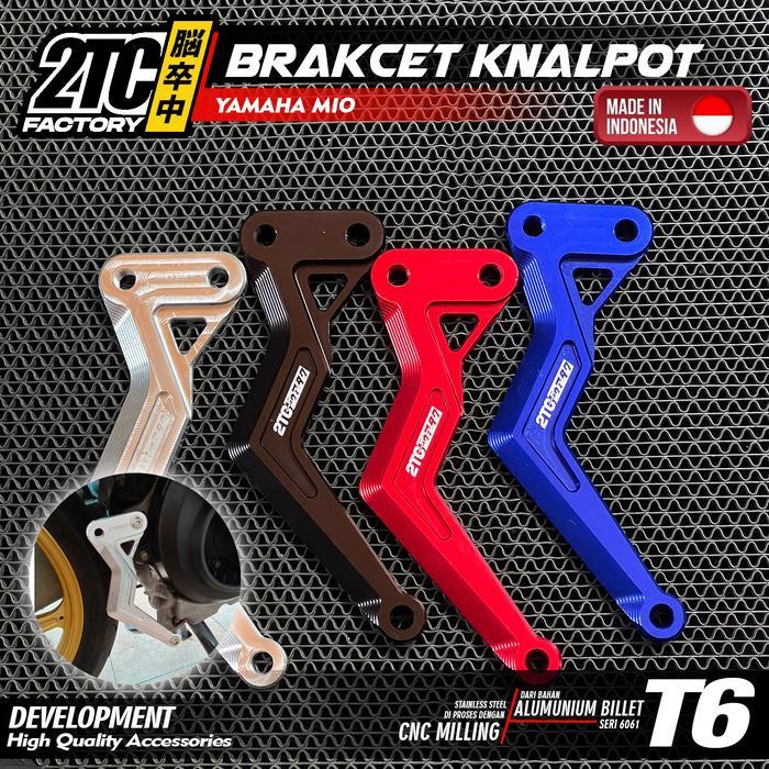 Breket Bracket Knalpot Mio Karbu Mio Sporty Cnc 2Tc Pnp Knalpot Original Standar Racing Hanger
