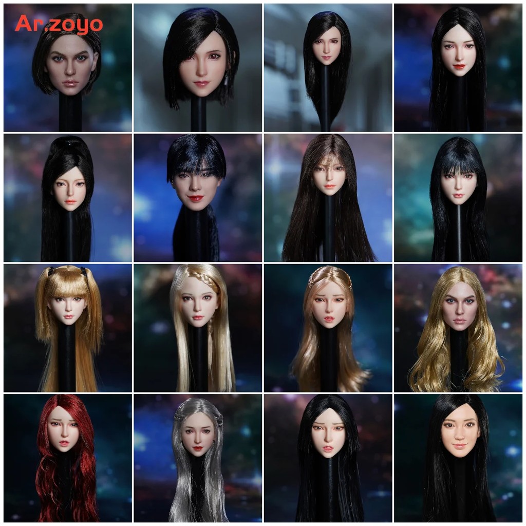 SUPER DUCK 1/6 Beauty Head Sculpt SDH024 SDH025 SDH027 SDH028 SDH030 Fit 12" Suntan Pale TBLeague