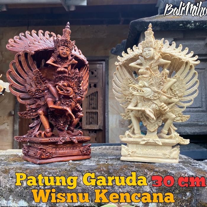 Patung Garuda Wisnu Kencana 30 cm Patung GWK Patung Garuda Kayu Visnu