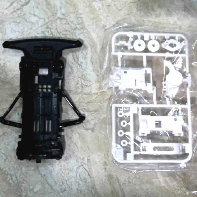 Chassis SFM Carbon + Gearbox putih SFM Tamiya Original