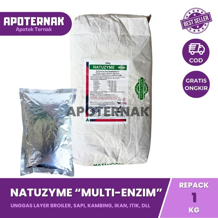NATUZYME 1KG MULTI ENZIM TERNAK ENZIM AYAM ENZIM BEBEK ENZIM KAMBING