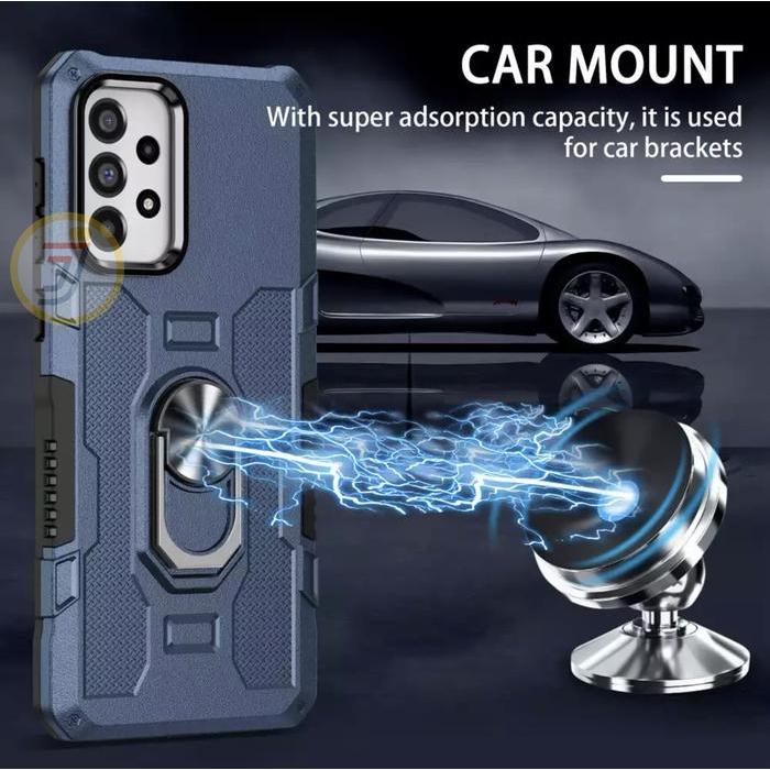Ketubruk_ Casing Untuk Samsung A52 Samsung A52S 5G Ring Armor Robot Case Kickstand Hybrid/Ring