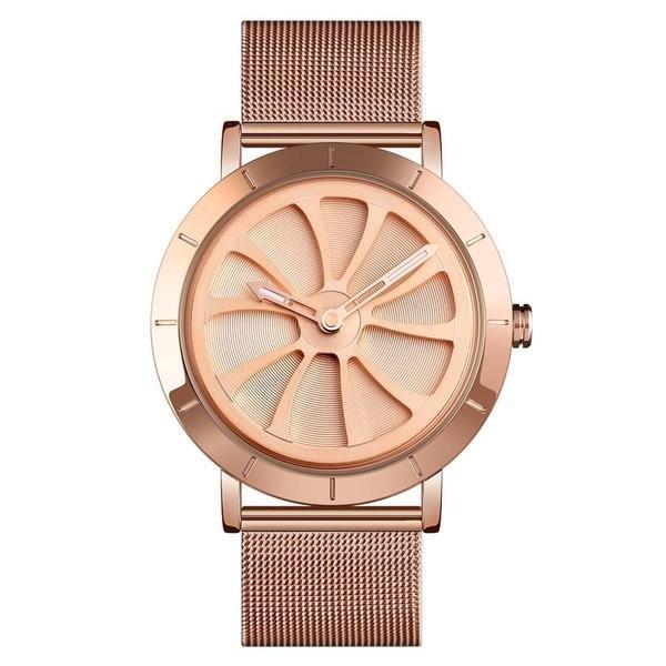PROMO BESAR Jam Tangan Pria SKMEI Analog 9204 ROSEGOLD Water Resistant 30M