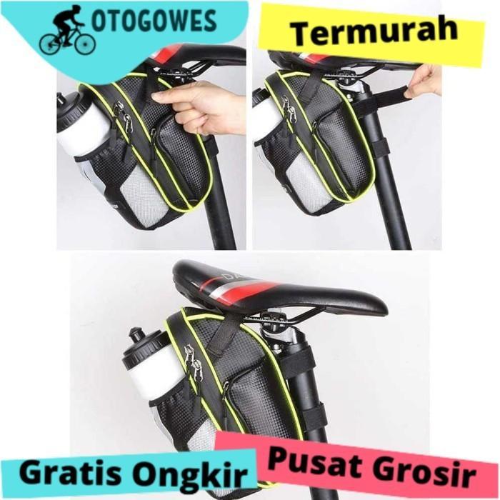 Tas Sepeda Sadel Lipat MTB BMX Gunung polygon Waterproof Anti Air