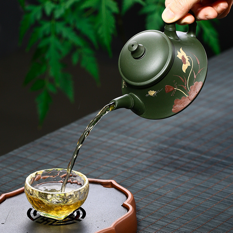 Lotus Fragrant Teapots, Zisha Teapot, Zisha, Yixing, Chinese Tea Set, Drinking
