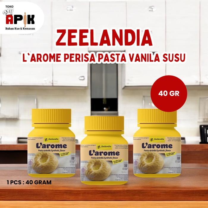 ZEELANDIA L'AROME PERISA PASTA VANILA SUSU 40GR / Larome Essence Makanan / Synthetic Flavour