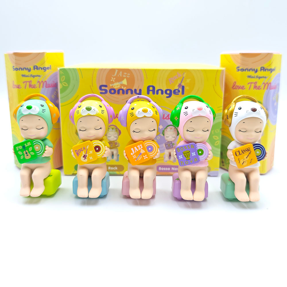 Sonny Angel Blind Box Toys Love The Music Series Anime Mini Action Figure Cute Doll Ornament
