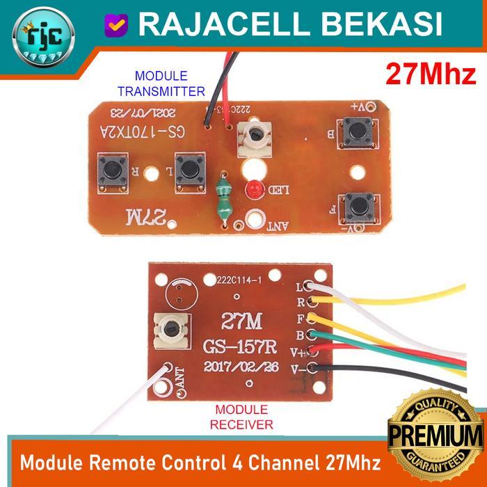 Module PCB Mainan RC Remot Kontrol Universal 27Mhz 4CH GS-170TX GS157R