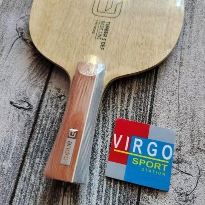 Andro Timber 5 Defence Kayu Bat Bet Pingpong Tenis Meja 100%Original