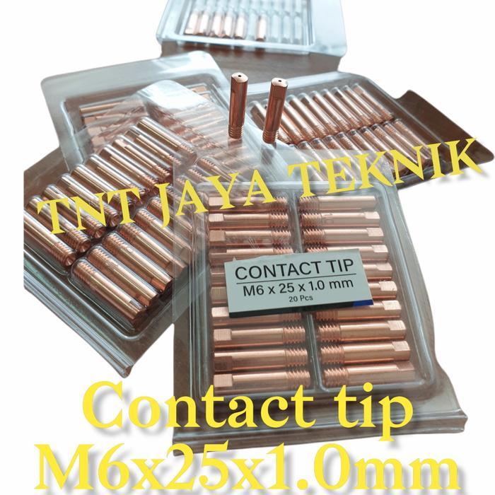 "New" CONTACT TIP M6 X25X 1MM / SPUYER LAS MIG M6X25X1MM / KONTAK TIP