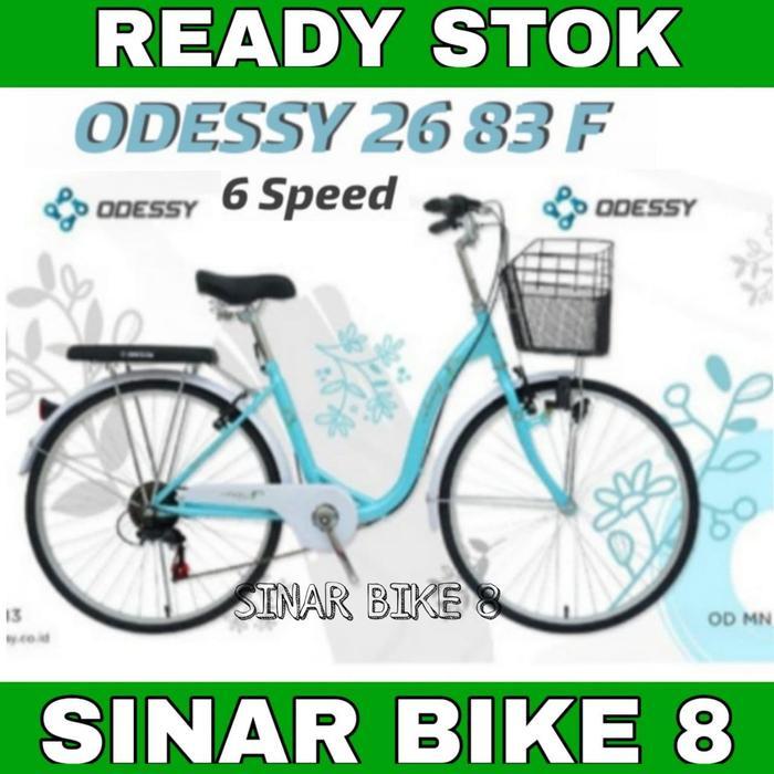 Sepeda Keranjang Dewasa ODESSY 26 83 F Ukuran 26 Inch Mini 6 Speed