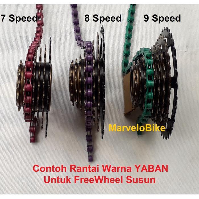 Rantai Warna Yaban Rantai Warna Ybn Sepeda Bmx Fixie Mtb Seli Yaban