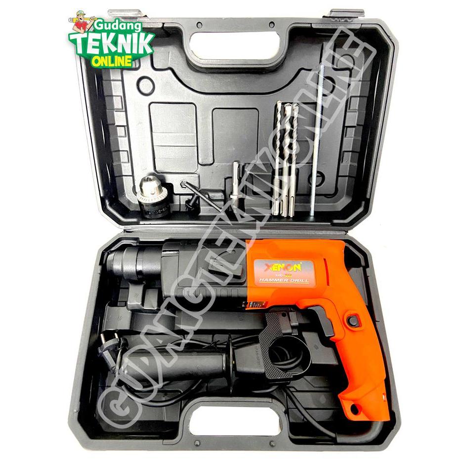 Mesin Rotary Hammer Xenon X-Hd500 2-20Mm Mesin Bor Bobok Tembok Beton Hd 500 Hammer Drill Hd-500