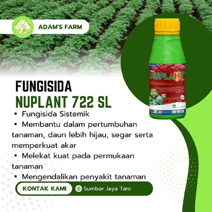mataharitaman99 Nuplant 722 SL Fungisida Sistemik Membantu Pertumbuhan Tanaman Daun Hijau Segar &