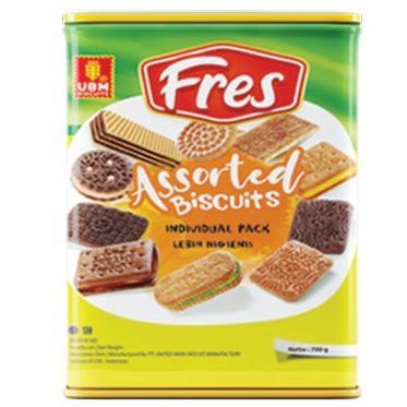 Biskuit Kaleng Fres kemasan 700 gram produk UBM