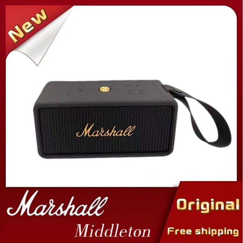 Marshall Middleton Wireless Bluetooth Speaker Original Bass Subwoofer Speaker High Sound Quality
