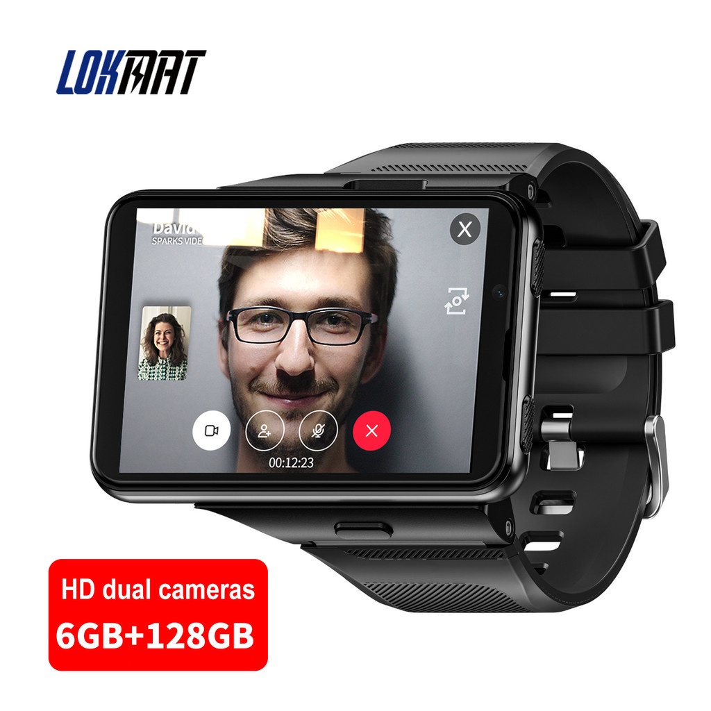 LOKMAT APPLLP MAX-NEW 4G LTE Smartwatch 2.8" Touch Screen WiFi Dual Camera Video Call Heart Rate
