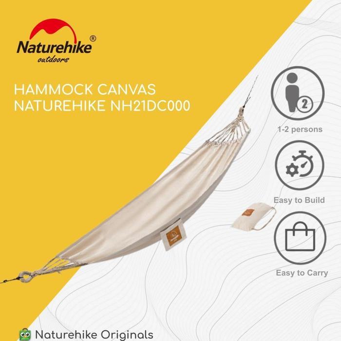 HAMMOCK / AYUNAN GANTUNG CAMPING OUTDOOR CANVAS NATUREHIKE NH21DC000
