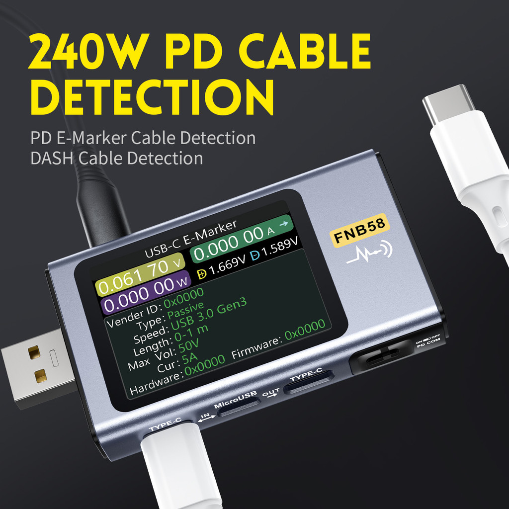 FNIRSI FNB58 USB, , PD/QC/PPS
