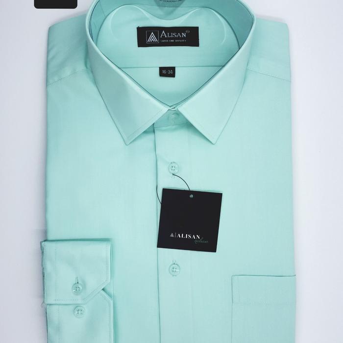 Alisan Kemeja Pria H2 Slim Fit Lengan Panjang Polos Garansi Original