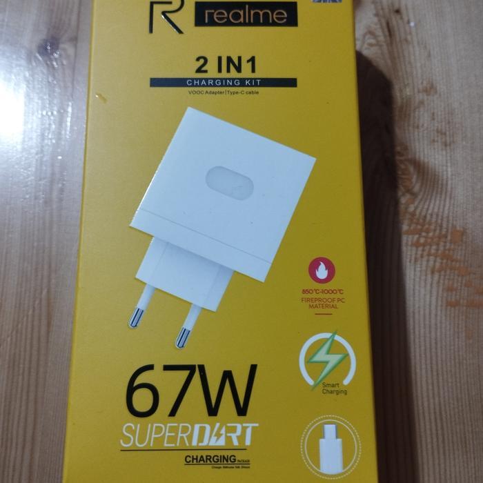 CHARGER REALME 67W USB TIPE C SUPER DART CASAN 67W FAST CHARGING