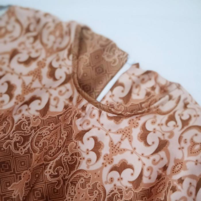 Baju Gamis Satin Silk Premium Motif - D#792