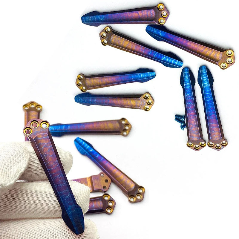 1 Set Knife Titanium Alloy Pocket Clip Back Clamp for Benchmade Bugout 535 Osborne 940 Griptillian